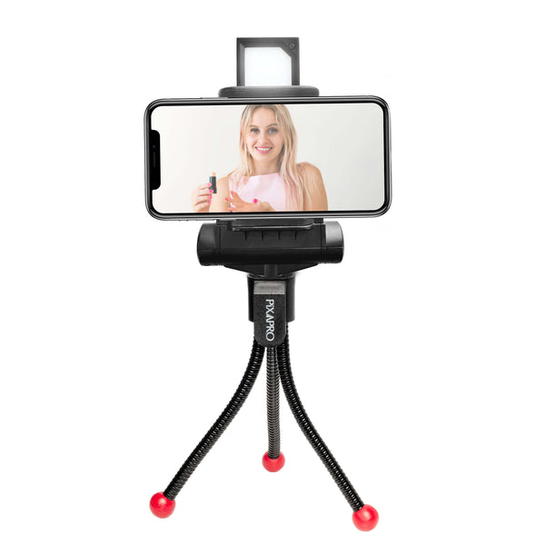 Flexi Ultra-Compact Tripod with LED Smartphone Holder 