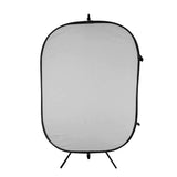 3 ln 1 Blue/Grey Backdrop Photo 1.5x2m, Stand Frame & Clamp