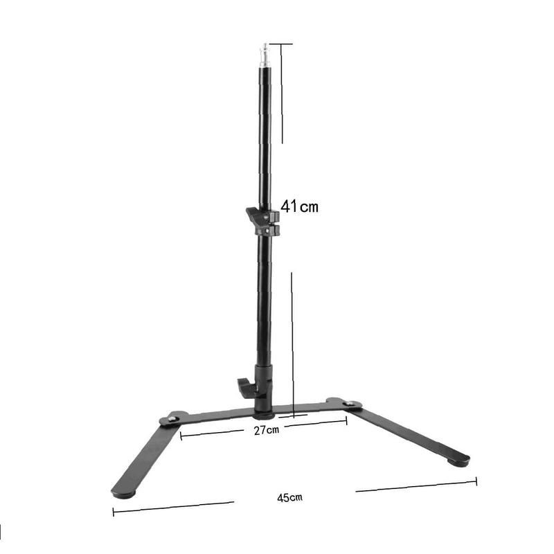 PIXAPRO Table-Top Light Stand with Telescopic Central Pole 1x Foldable Legs
