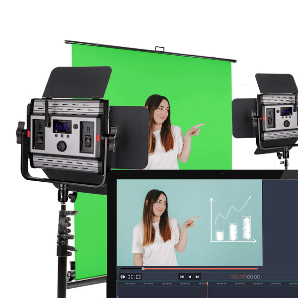 LECO 500S II All-in-1 Great Quality Foldaway LED Green Screen  