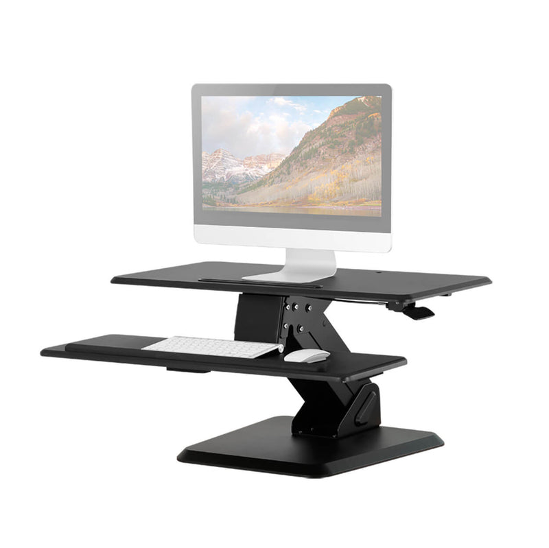 TESSA-ELITE Black Adjustable Height Office Desk