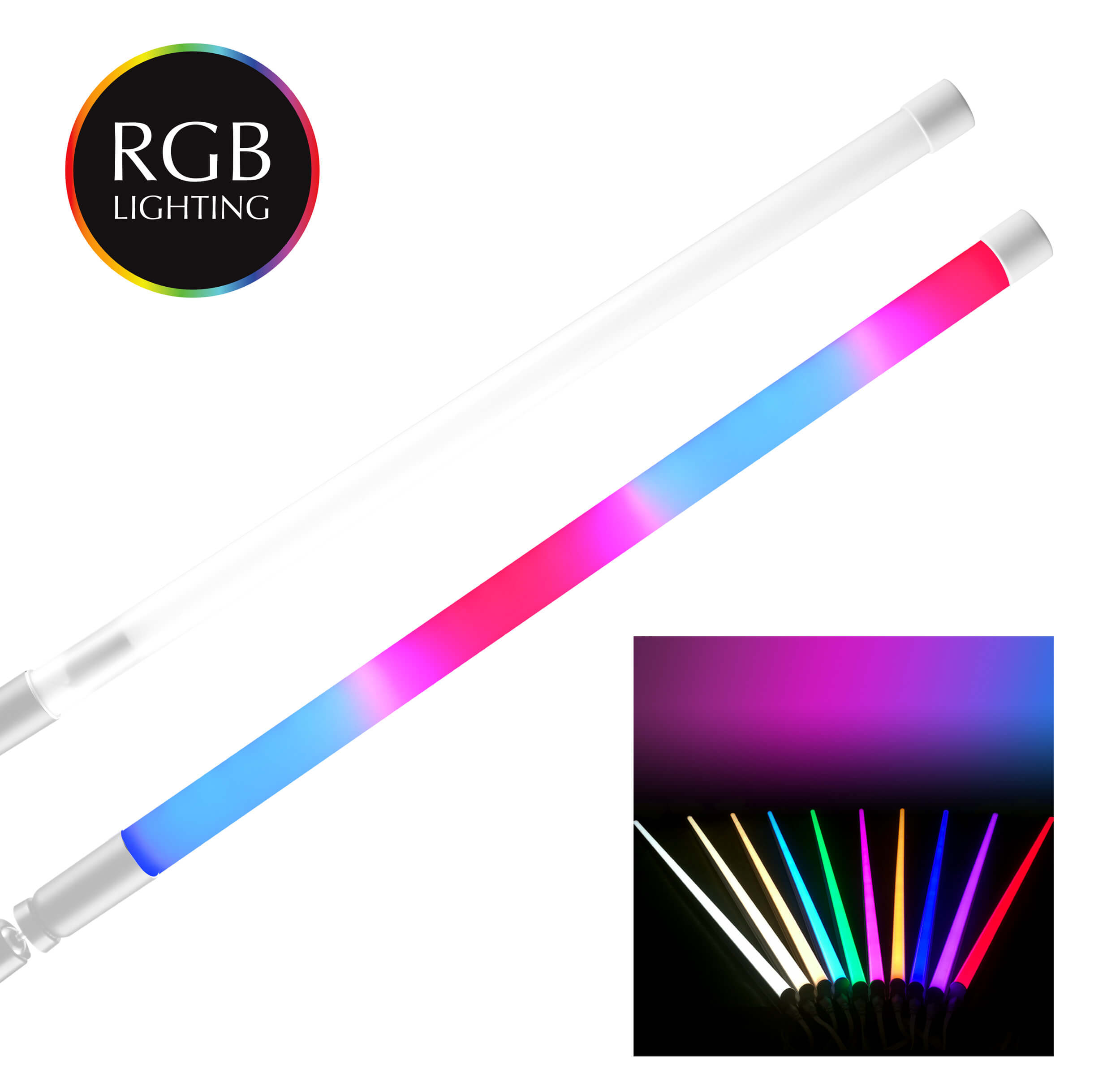 Rainbow Series 320-degree RGB LED Neon Light Tube By PixaPro 