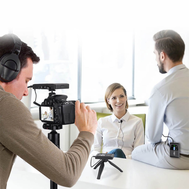 Comica WS60 Wireless Microphone Dual Transmitter Receiver Set
