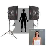 LUMI400II Medical Clinical Aesthetic Photography Studio Flash Kit (Before and After)
