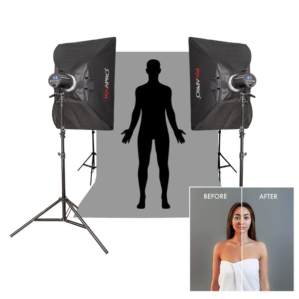 LUMI400II Ultra Bright LED Flashlight Kit for Dental Photography