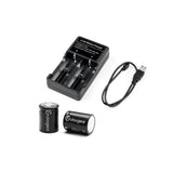 Power Pack Batteries Charger with 2x Li-Ion Batteries - Fotogear