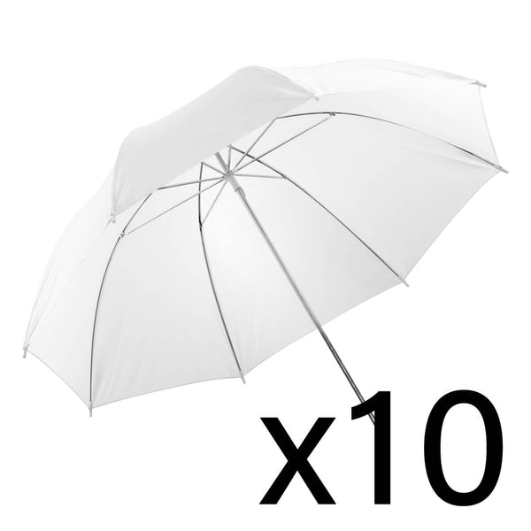 10 x 101.6cm Translucent Shoot-Through White Umbrella - PixaPro 