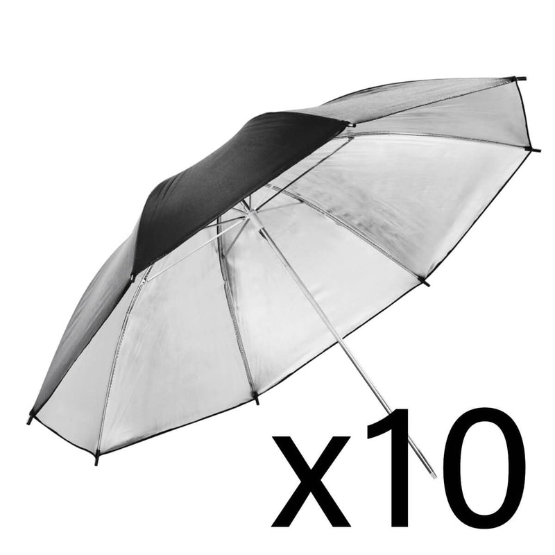 101.6cm Black/Silver Large Umbrella Photography Studio (Qty 10)