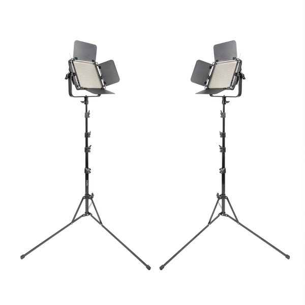 LECO500S II Twin Interview Kit with White Foldaway Background