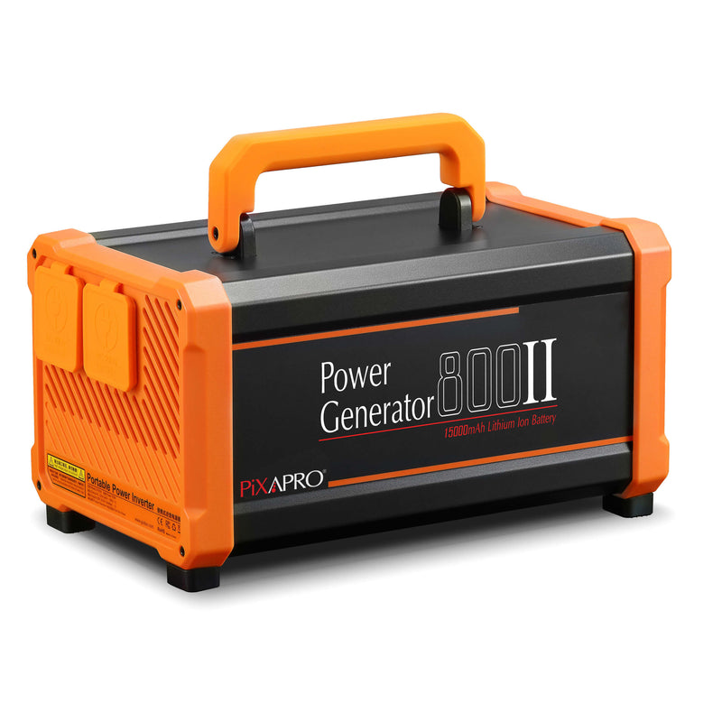 PowerGenerator 800 II with two Universal AC mains output sockets