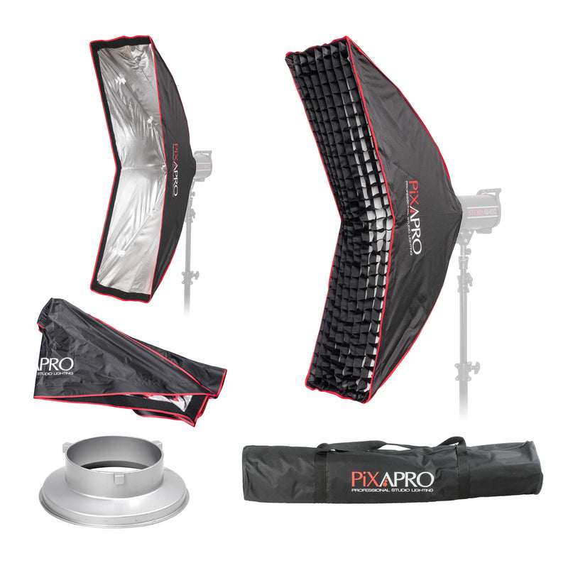 35x120cm (13.7"x47.2") Arc Strip Umbrella Softbox By PixaPro 