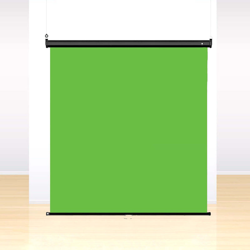 1.8x2m Wall-Mounted Crease-Free Foldaway Background (Chroma-Key Green)