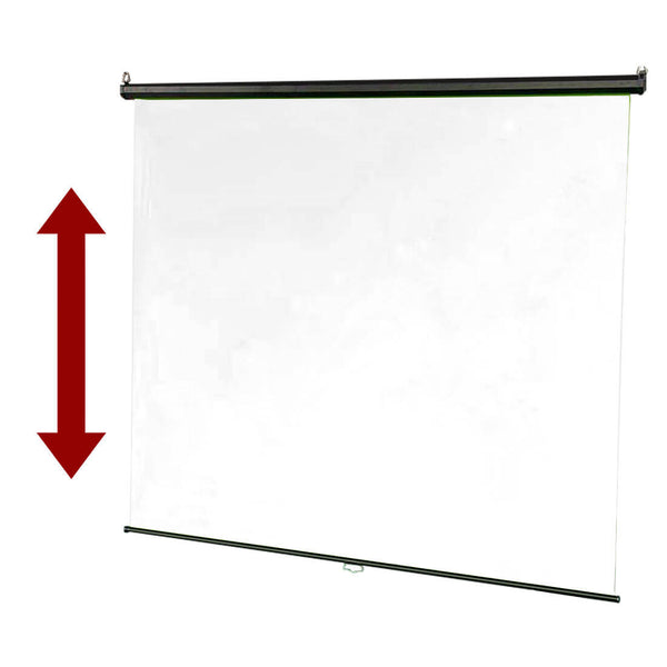 1.8x2m Wall & Ceiling Mounted Crease-Free Polyester Backdrop (White) 