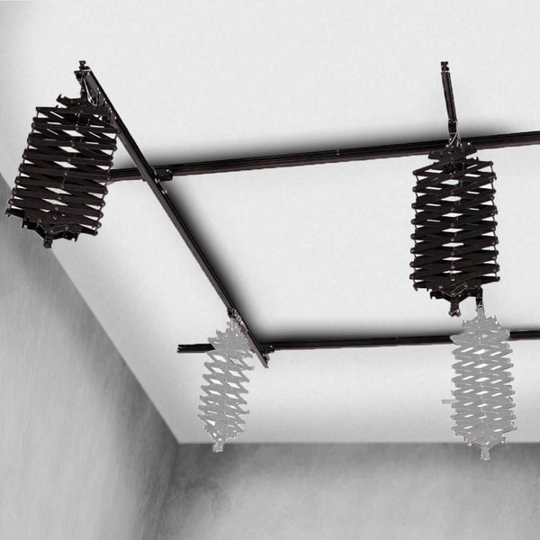 Ceiling-Mounted Rail-Track System with Double Pantographs 