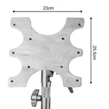 Heavy-Duty Stainless Steel Monitor Bracket VESA Mount for Heavy-Duty stands and C-Stands with Baby-Pin
