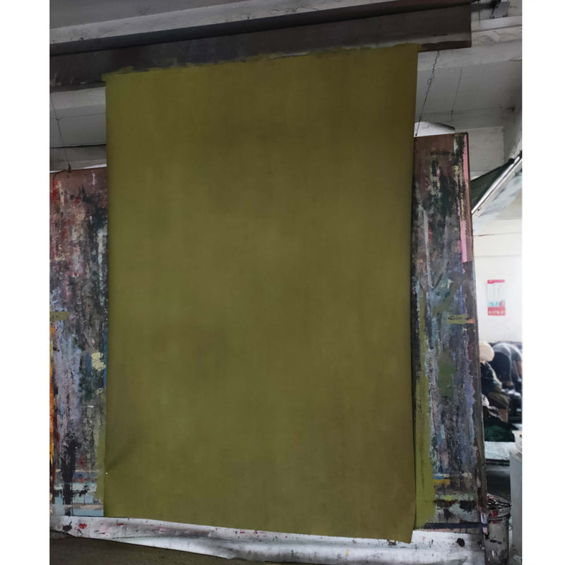 Hand-Painted Canvas Material Backdrop (2x3m) (Green) - PixaPro 