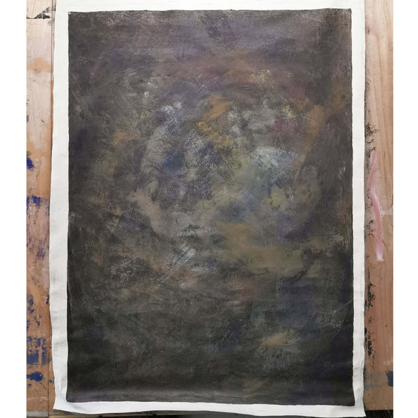(HP-NS) 1.6 x 2.2m Impasto Textured Painting Handmade Canvas Backdrop (Stone Moss)