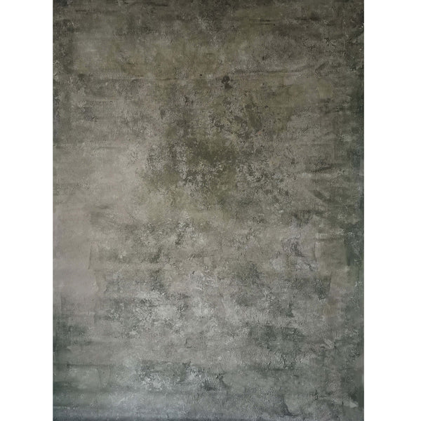 Impasto Textured Hand Painted Background (Moss Grey) - PixaPro 