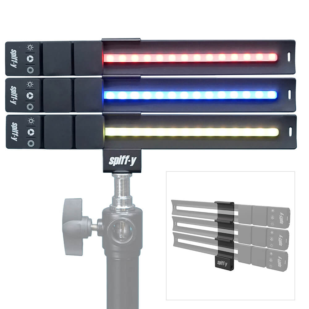 Spiffy Gear KYU-6 Magnetic RGB LED Bracelet & Triple Bracket Kit 