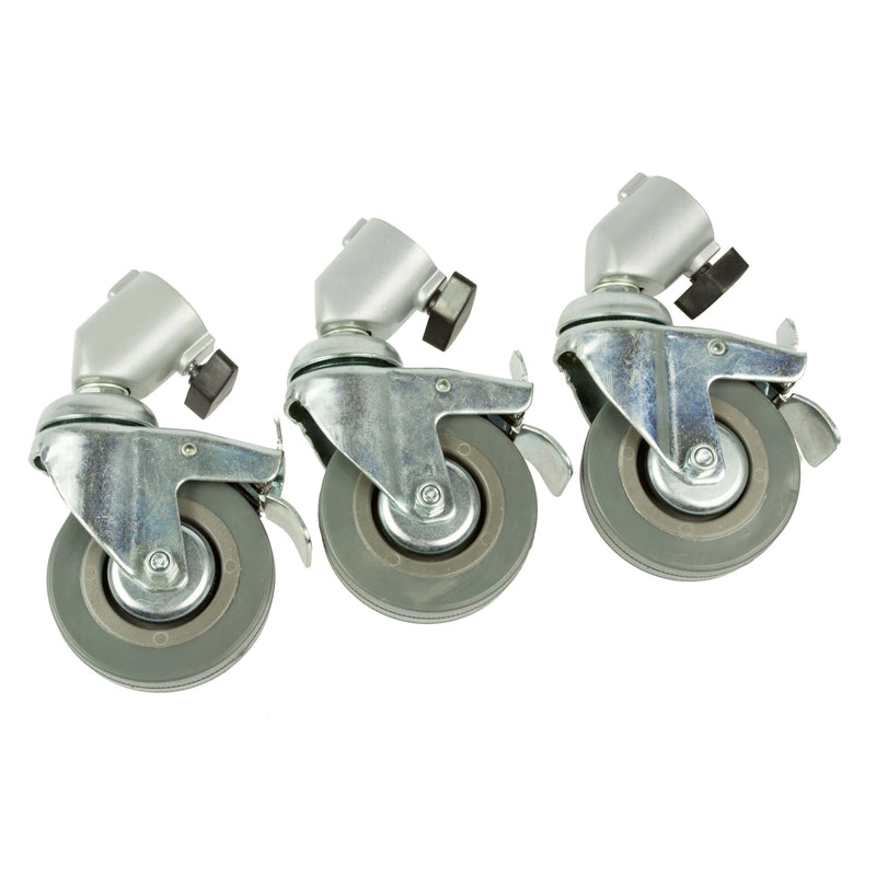 Set Of Three Caster Wheels For Century Stands/C-STANDS (30mm Leg Diameter)