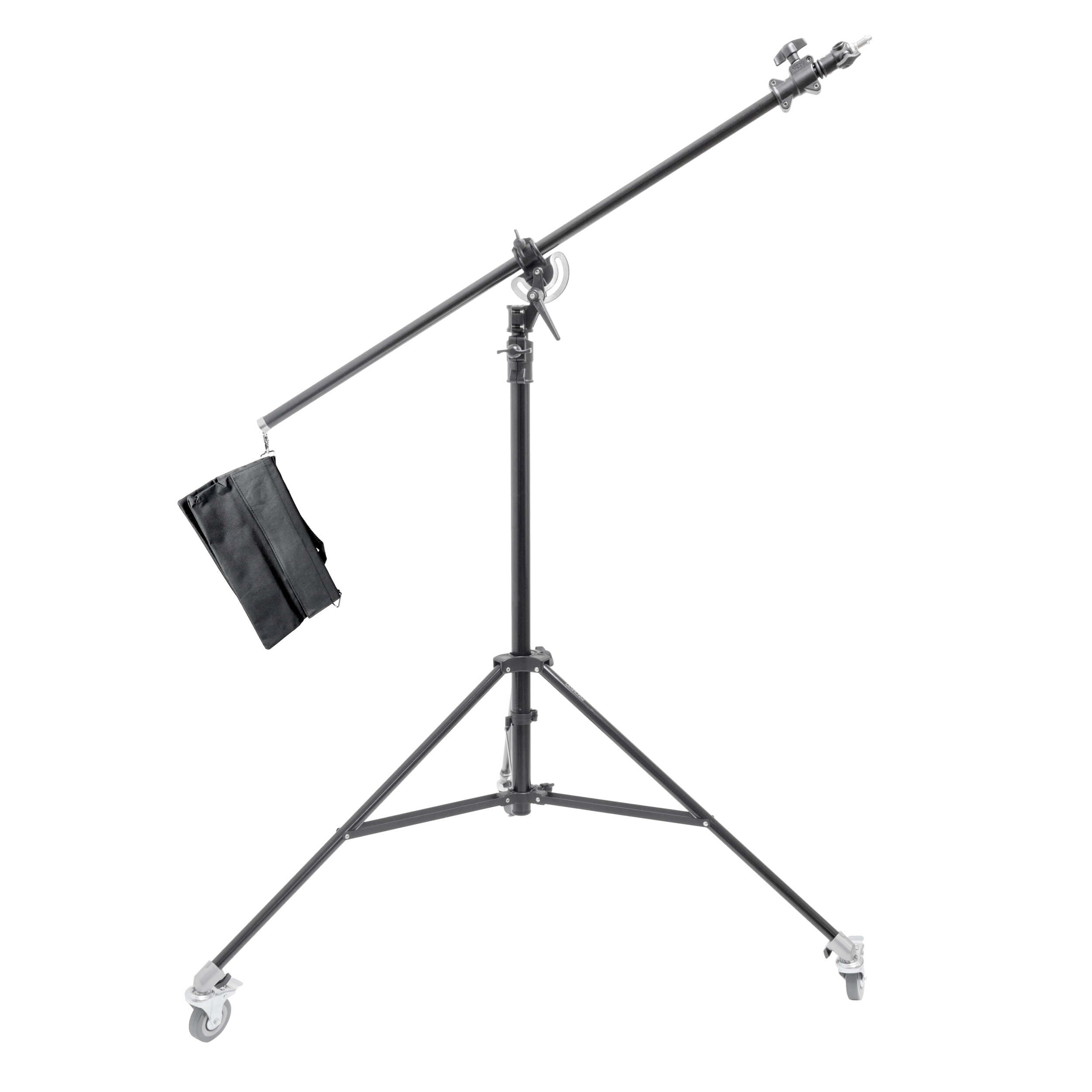 2-in-1 Combi Boom Stand and Caster Wheel Bundle By PixaPro 