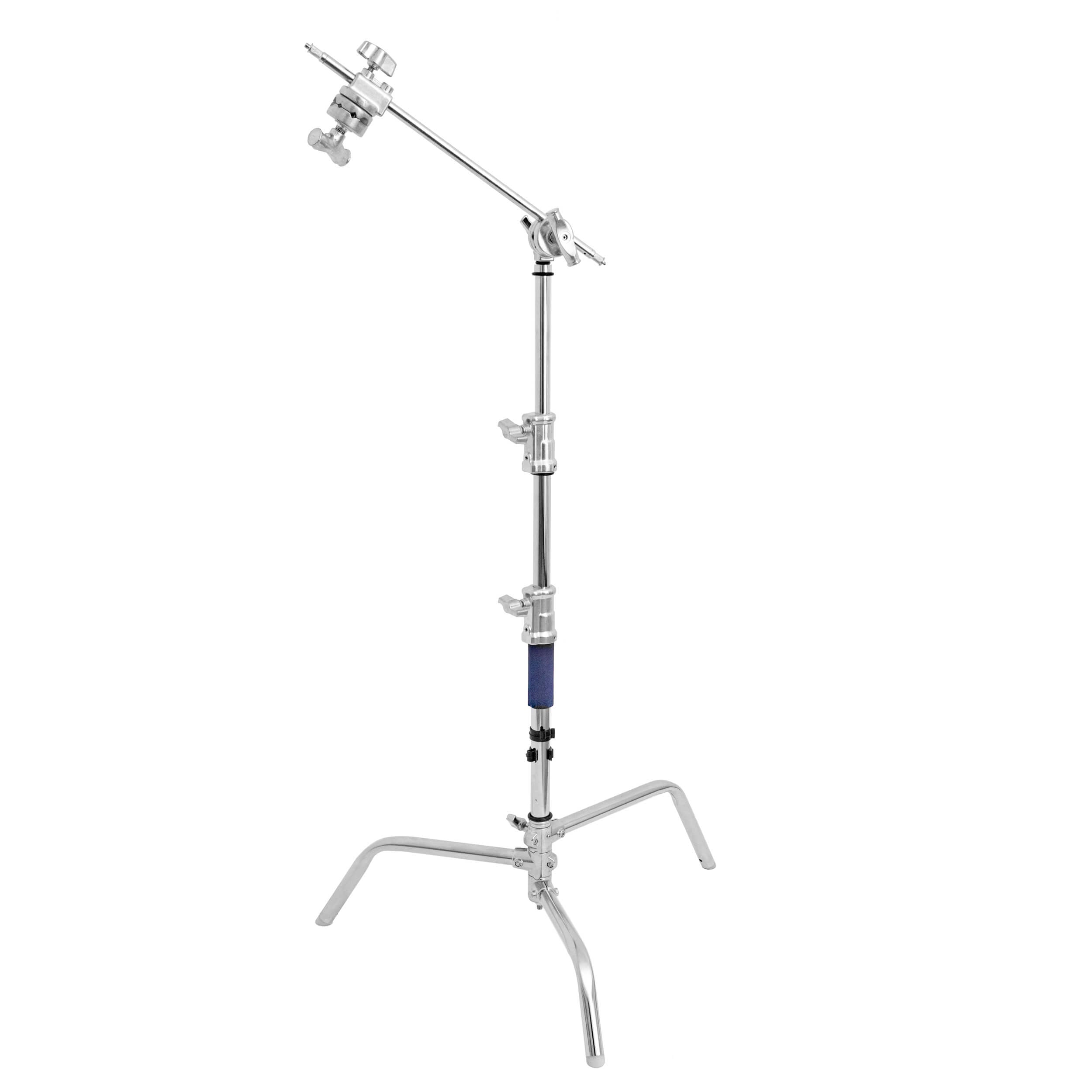 161cm Robust Stainless-Steel Turtle-Based Studio C-Stand with 20