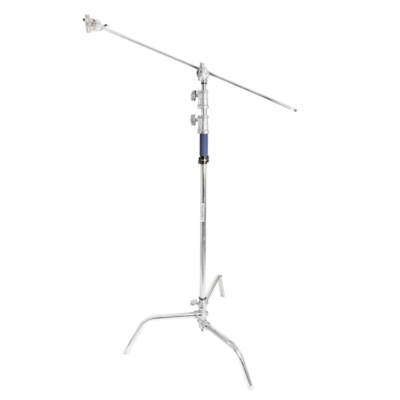 Turtle-Based C-Stand with 50inch Boom, and Caster Wheels
