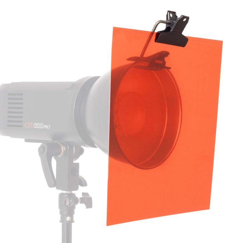 PixaPro 30x30cm Overlays Photography Light Gels & Multi Clip Set 
