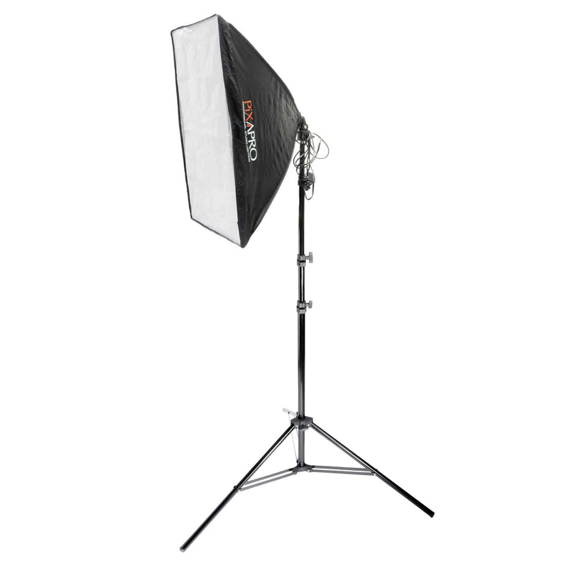 EzyLite Softbox Continuous Lighting Kit with 85W Bulb By PixaPro 