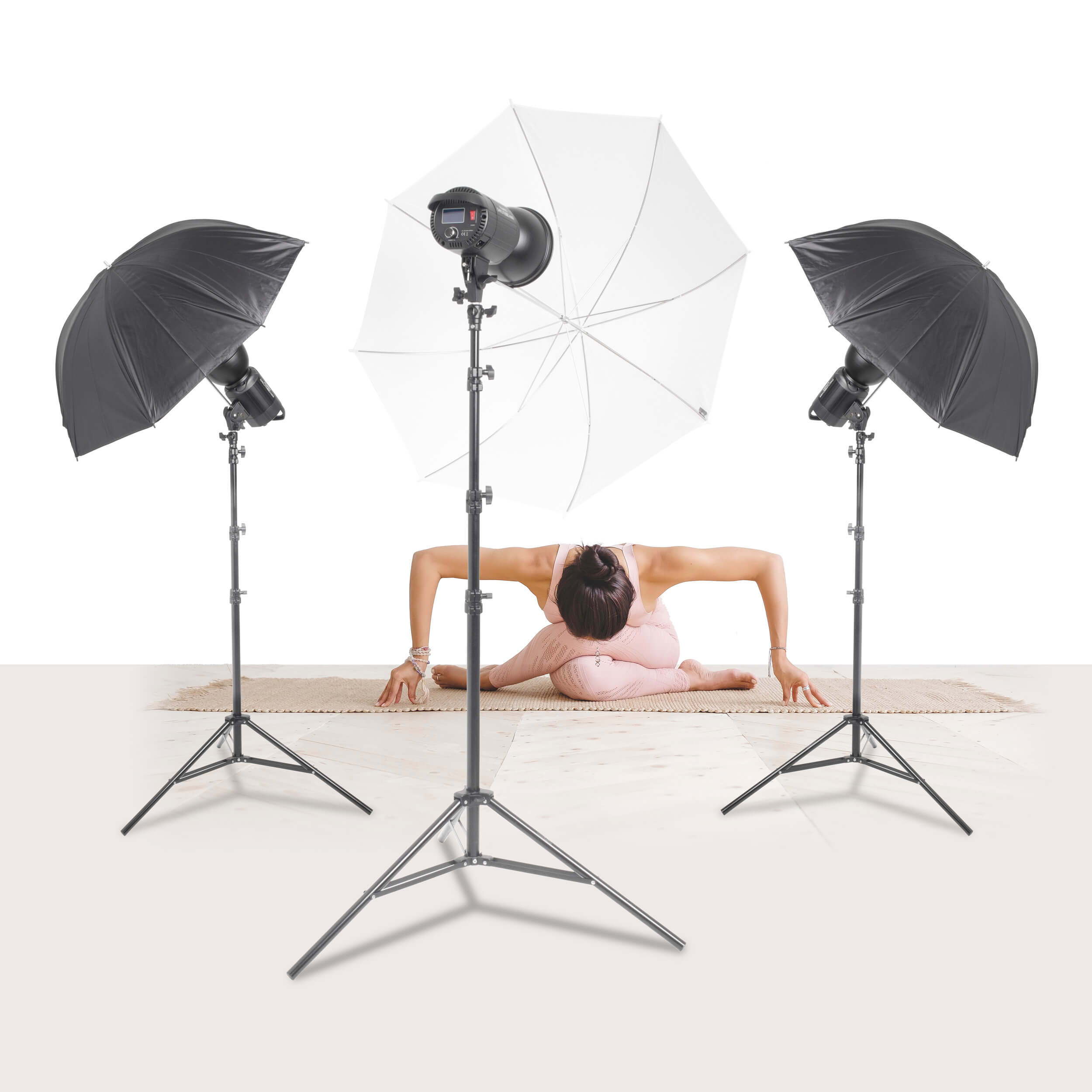 DAYLiTE60D Yoga Tutorial Three Head Lighting Kit