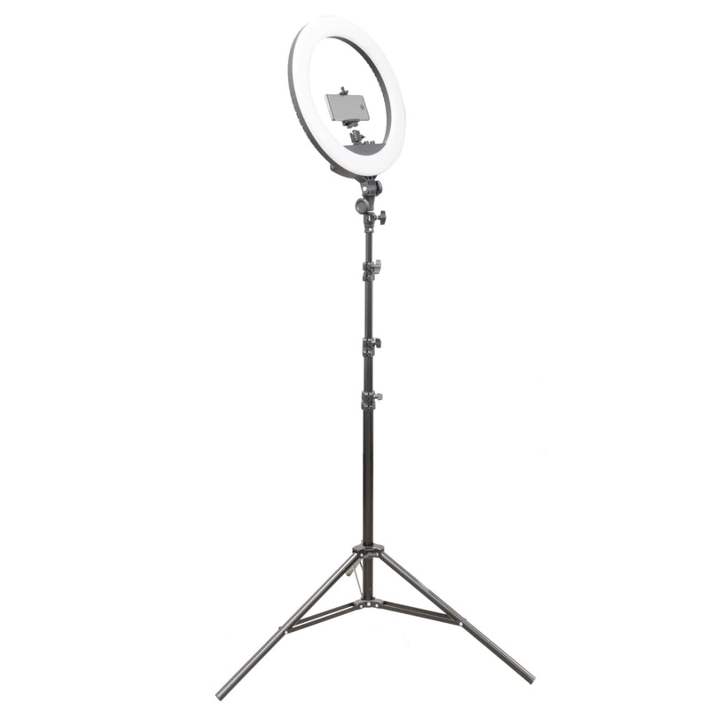 PixaPro RICO240B MKII Tattoo Artists LED Ring Light On Stand Kit 