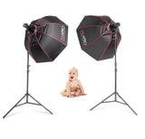 PIKA200Pro Mobile Cable-Free Newborn Photography Light Kit