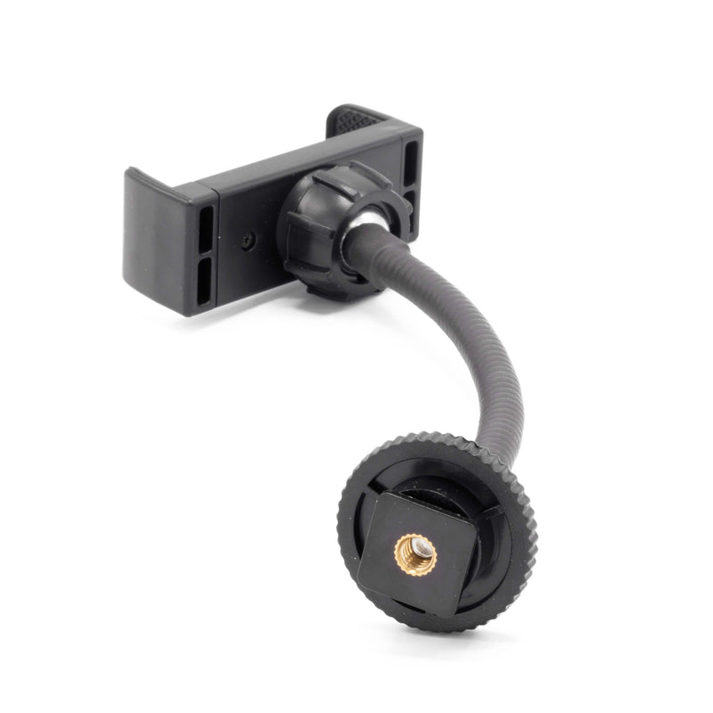 Rotatable Gooseneck Smart Phone Bracket with Hot Shoe Connector 