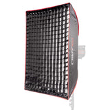60x90cm (23.6"X35.4") Rectangular Easy-Open Umbrella Softbox With 4cm Grid