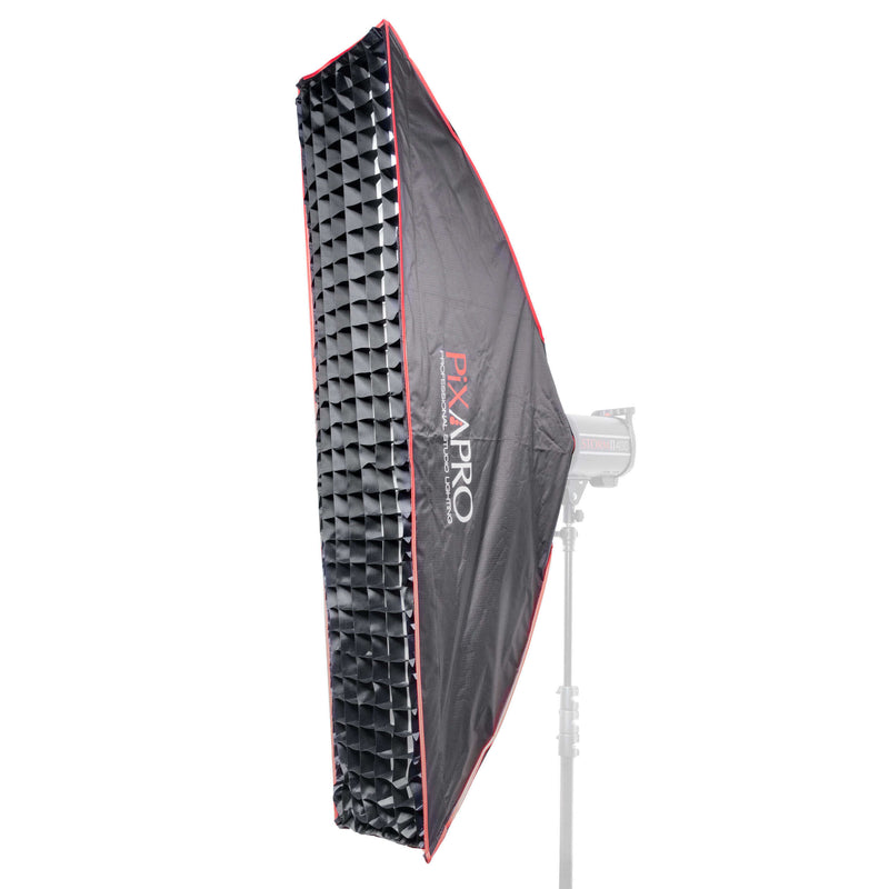 30x140cm (11.8"X55.1") Easy-Open Strip Umbrella Softbox With 4cm Grid