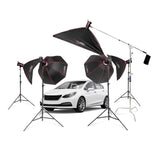 KINO II 600+ Five-Head Complete Car Photography Lighting Kit