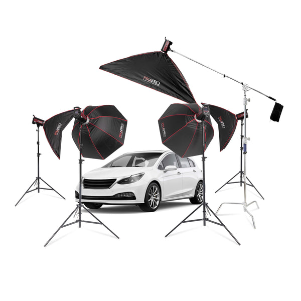 KINO II 600+ Five-Head Complete Car Photography Lighting Kit