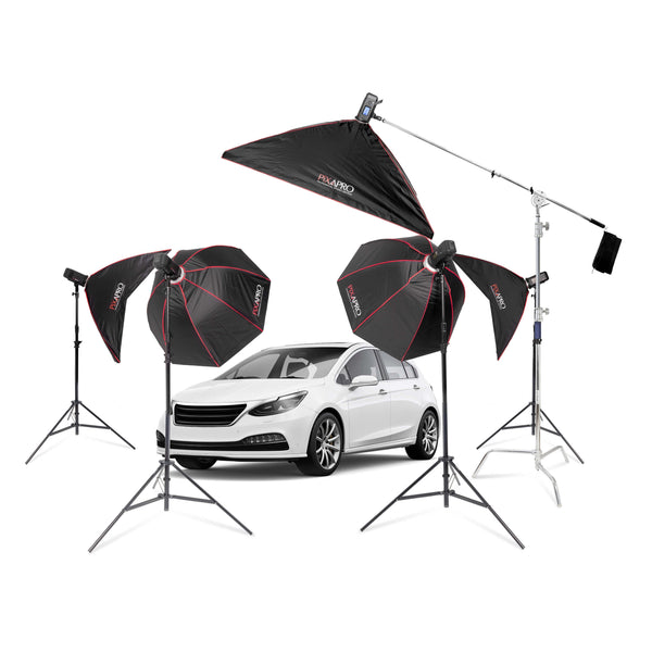 CITI600Pro Complete Cordless Automobile Photography Lighting Kit
