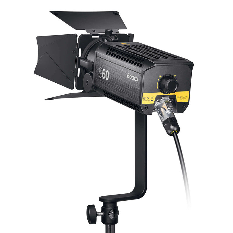 S60D 60W Daylight-Balanced Focusable LED Light With Light Projector
