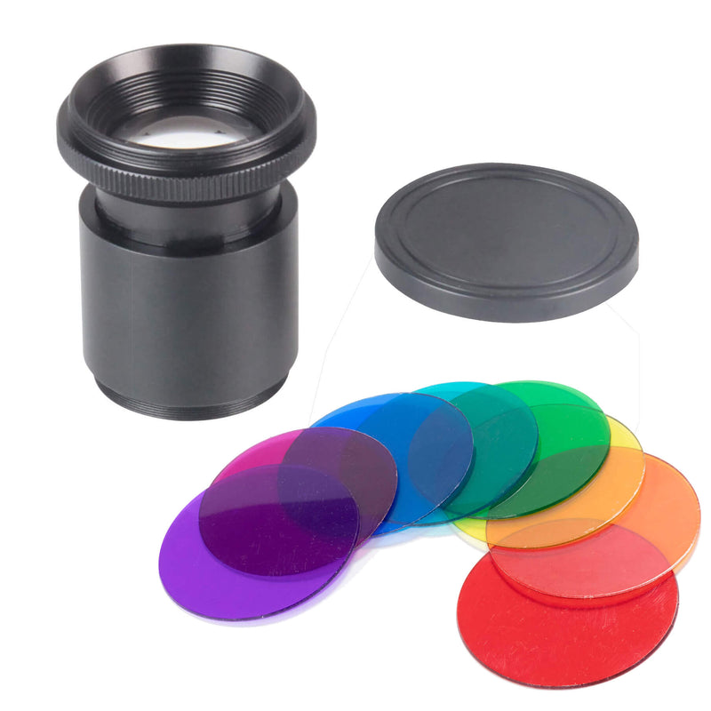 50mm Lens Optic & Photography Gel Filters for Spot Projector II