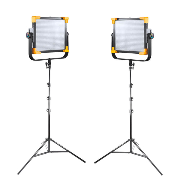 LD75R RGB LED Panel Light Photo Video Twin Kit By Godox 