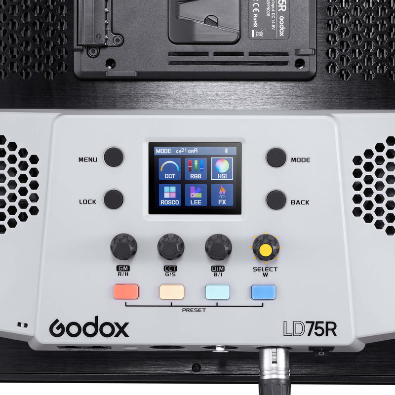  Godox LD75R Slim Profiled LED Video Panel Light 