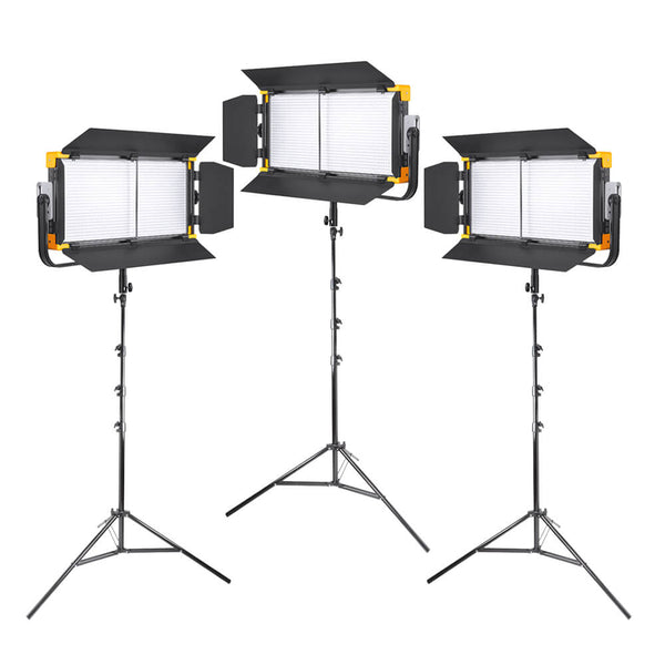 Three Head LD150R RGB Led Panel Light For Photography Kit 