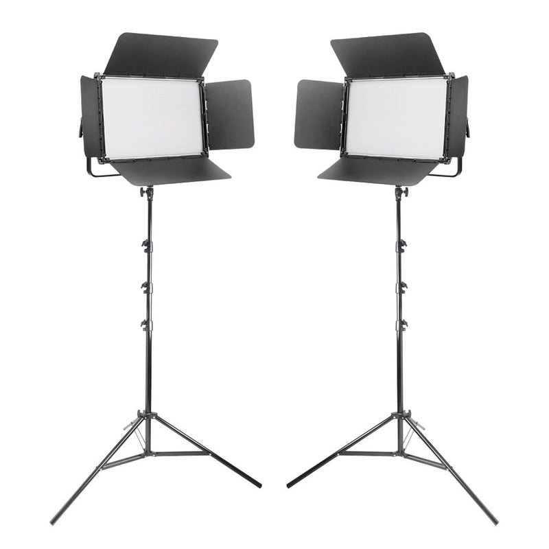 LECO1500B MKII 150Ws Bi-Colour LED Panel Twin Kit By PixaPro 