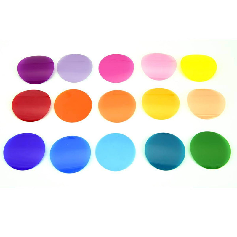 32x Coloured Gels Filters (2x 16 Different Colours)