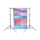 Set Shimmer Wall Pink/Light Blue Sequin Photo Drops with Stand 