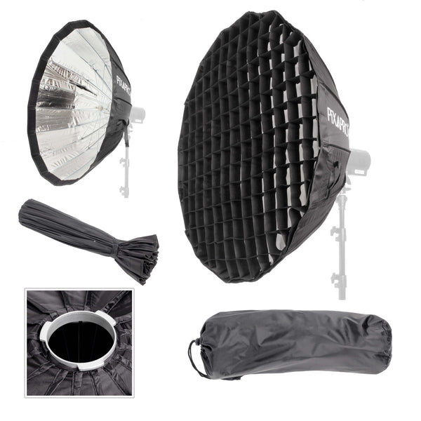 AD-S85S 16-Sided Silver Lightweight & Portable Folding Softbox with Godox Mount 