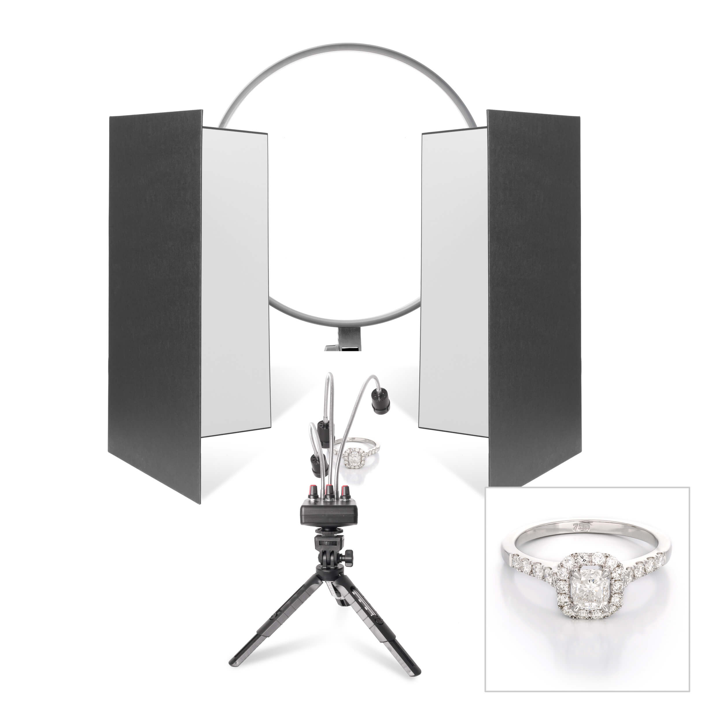 PixaPro GLOWPAD450S Daylight LED Round Flat Panel Light Kit