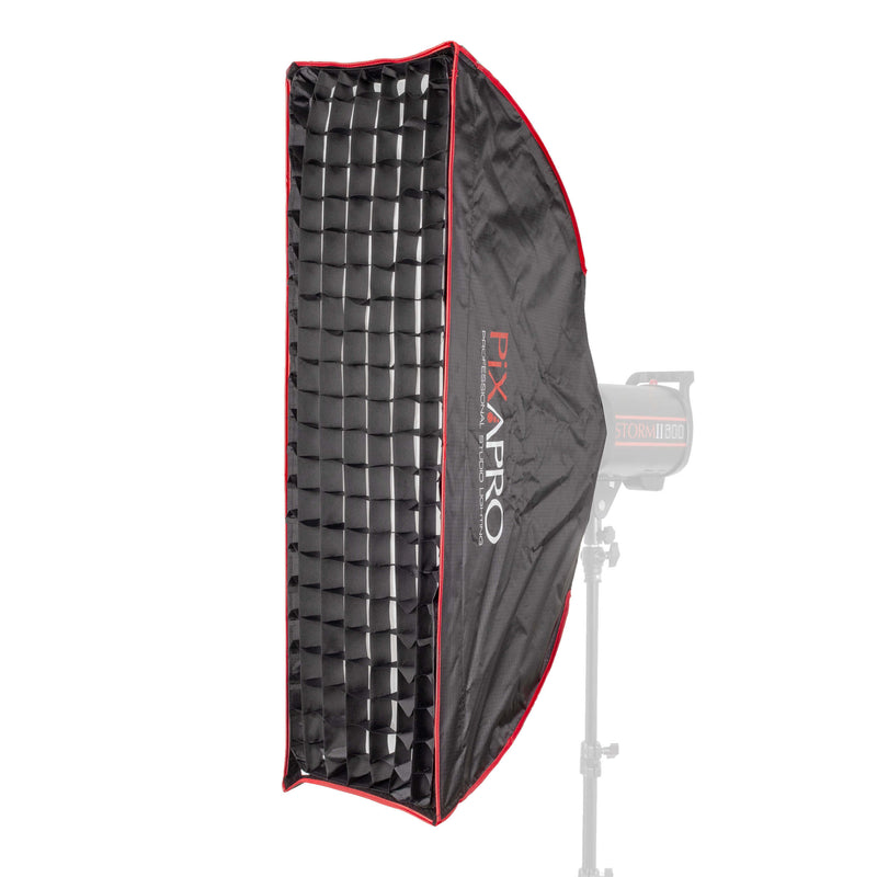 30x90cm (11.8"X35.4") Easy-Open Strip Umbrella Softbox With 4cm Grid