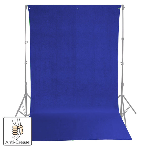 3x6M Crease-Resistant Fleece Fabric Blue Background By PixaPro 